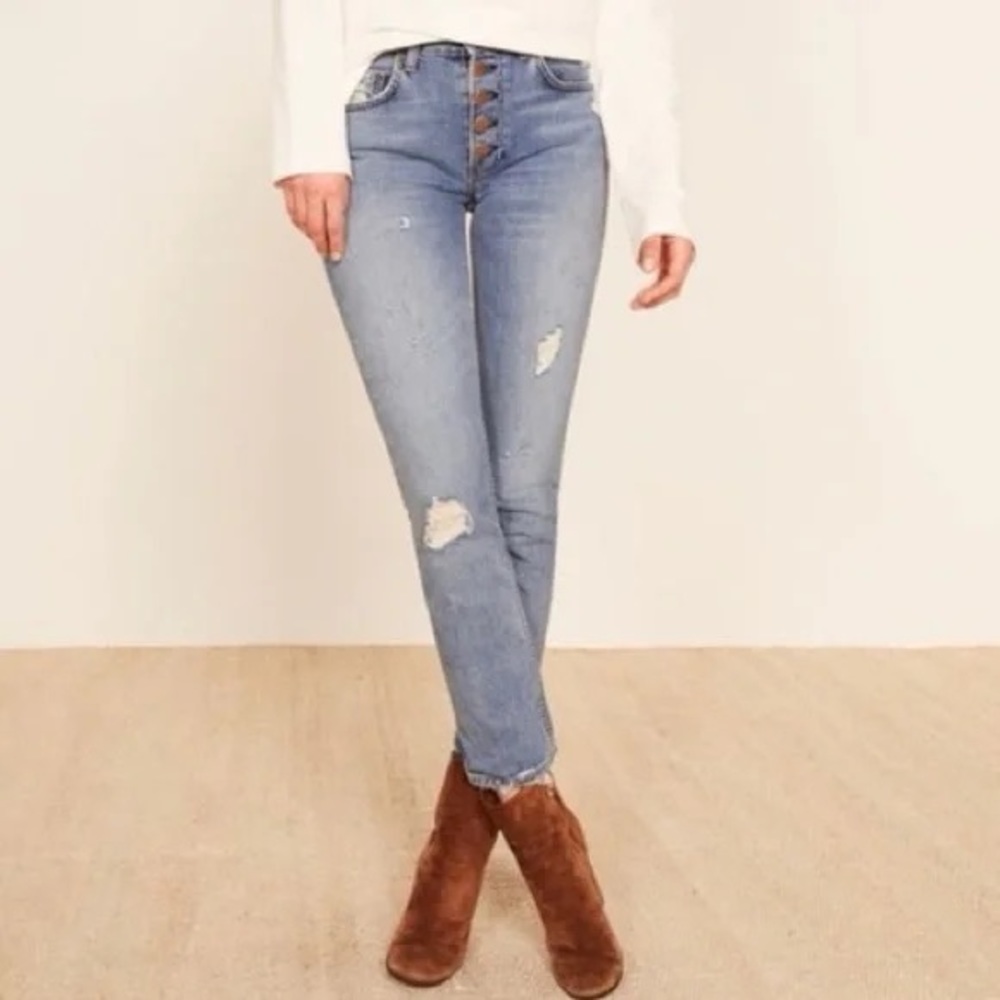 Reformation Winona Button Fly Jeans